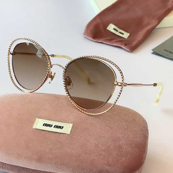 Replica Miu Miu 2022 Vintage Metal Men Sunglasses Brand Designer Sun Glasses Women Female Classic Driving Eyewear uv400 39