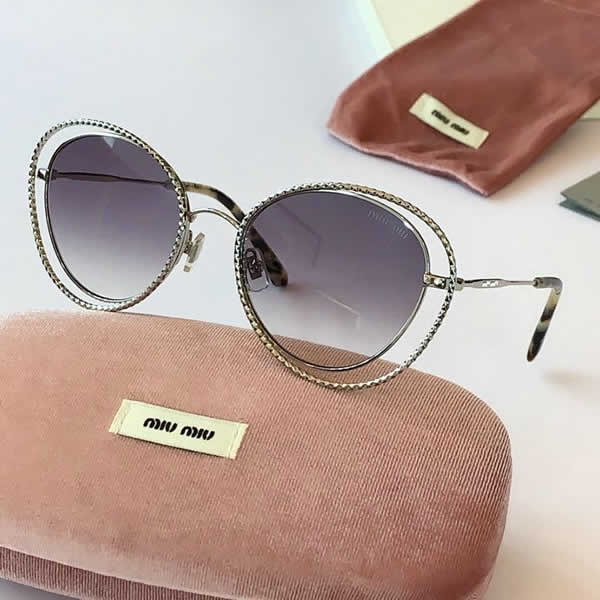 Replica Miu Miu 2022 Vintage Metal Men Sunglasses Brand Designer Sun Glasses Women Female Classic Driving Eyewear uv400 34