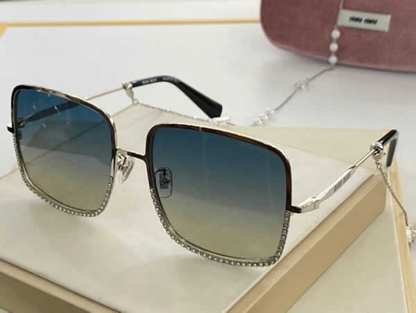 Replica Miu Miu 2022 Vintage Metal Men Sunglasses Brand Designer Sun Glasses Women Female Classic Driving Eyewear uv400 33