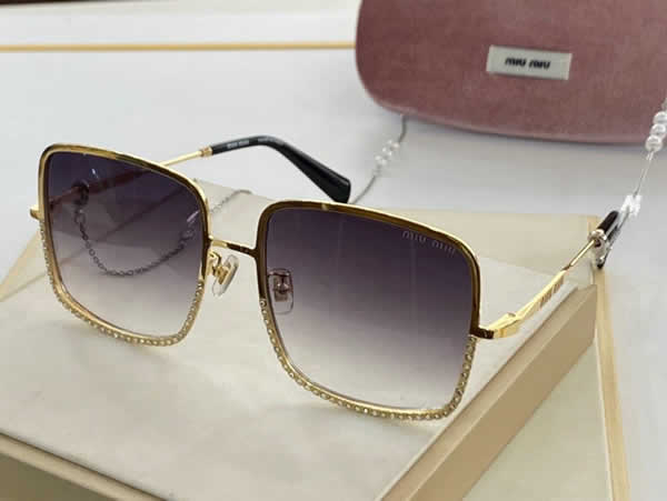 Replica Miu Miu 2022 Vintage Metal Men Sunglasses Brand Designer Sun Glasses Women Female Classic Driving Eyewear uv400 31
