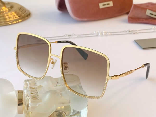 Replica Miu Miu 2022 Vintage Metal Men Sunglasses Brand Designer Sun Glasses Women Female Classic Driving Eyewear uv400 29