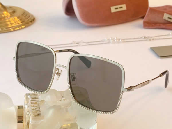 Replica Miu Miu 2022 Vintage Metal Men Sunglasses Brand Designer Sun Glasses Women Female Classic Driving Eyewear uv400 26