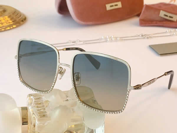 Replica Miu Miu 2022 Vintage Metal Men Sunglasses Brand Designer Sun Glasses Women Female Classic Driving Eyewear uv400 25