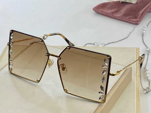 Replica Miu Miu 2022 Vintage Metal Men Sunglasses Brand Designer Sun Glasses Women Female Classic Driving Eyewear uv400 21