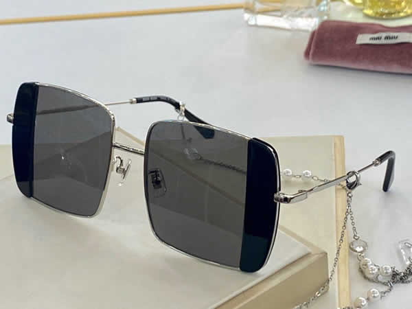 Replica Miu Miu 2022 Vintage Metal Men Sunglasses Brand Designer Sun Glasses Women Female Classic Driving Eyewear uv400 18
