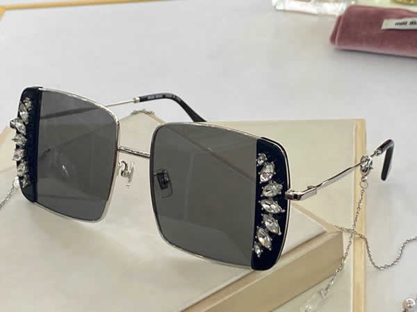 Replica Miu Miu 2022 Vintage Metal Men Sunglasses Brand Designer Sun Glasses Women Female Classic Driving Eyewear uv400 16