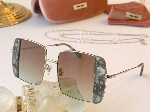 Replica Miu Miu 2022 Vintage Metal Men Sunglasses Brand Designer Sun Glasses Women Female Classic Driving Eyewear uv400 14