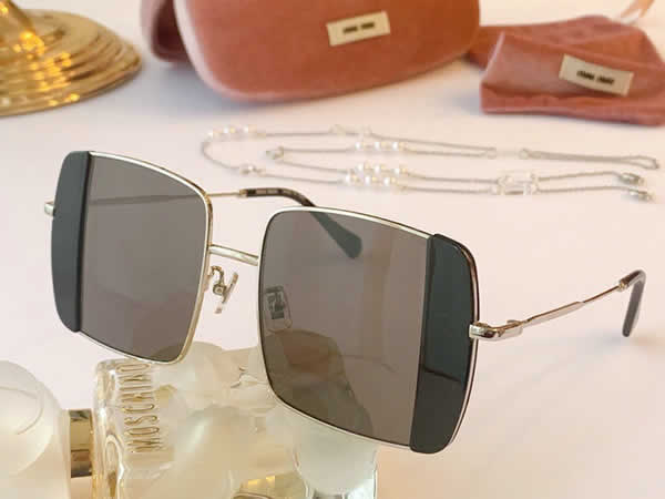 Replica Miu Miu 2022 Vintage Metal Men Sunglasses Brand Designer Sun Glasses Women Female Classic Driving Eyewear uv400 13
