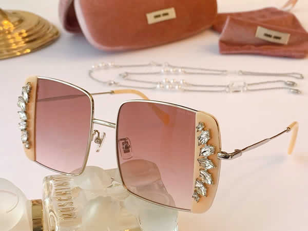 Replica Miu Miu 2022 Vintage Metal Men Sunglasses Brand Designer Sun Glasses Women Female Classic Driving Eyewear uv400 12
