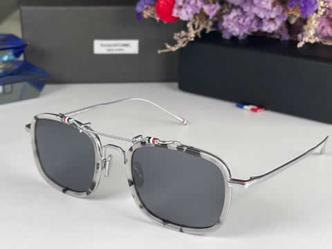 Replica Thom Browne Oversized Sunglasses Women Luxury Designer Vintage Sun Glasses Classic Eyewear for Lady UV400 64