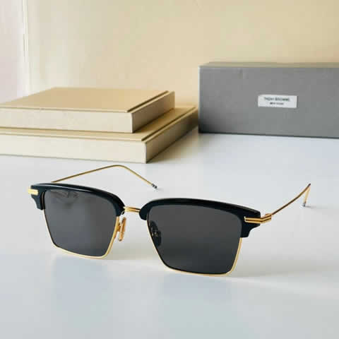 Replica Thom Browne Oversized Sunglasses Women Luxury Designer Vintage Sun Glasses Classic Eyewear for Lady UV400 62