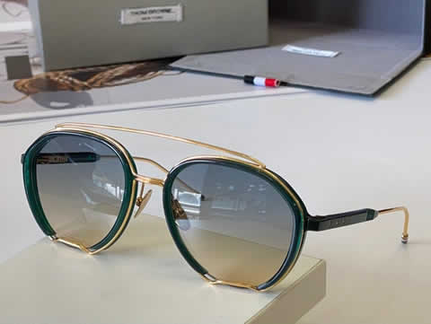Replica Thom Browne Oversized Sunglasses Women Luxury Designer Vintage Sun Glasses Classic Eyewear for Lady UV400 52