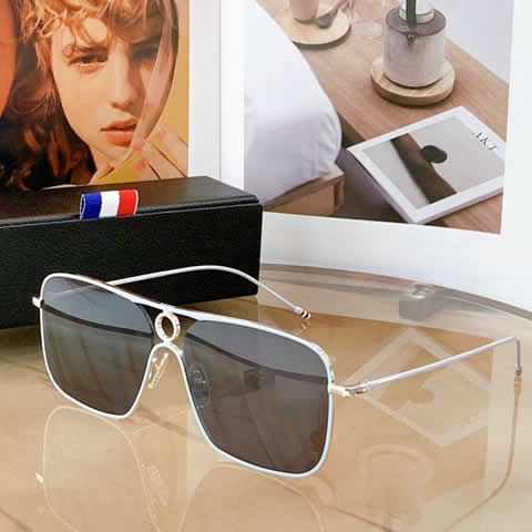 Replica Thom Browne Oversized Sunglasses Women Luxury Designer Vintage Sun Glasses Classic Eyewear for Lady UV400 09