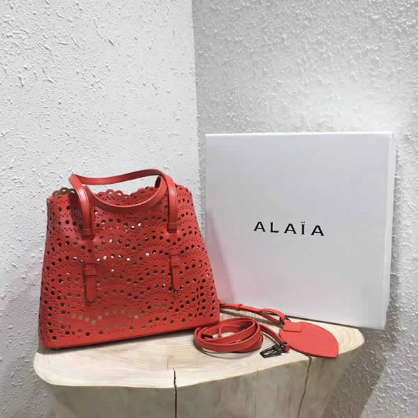 Fashion Alaia Red Hollow Bag Tote Bags Shoulder Bag 1:1 Quality