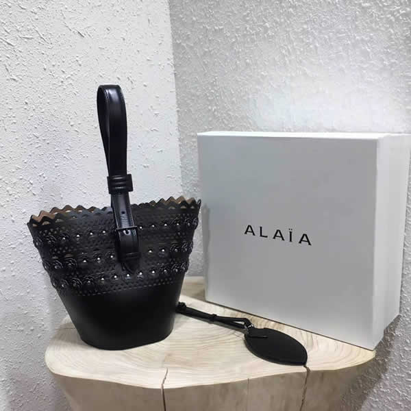 Fashion New Alaia Black Bucket Bag Tote Handbags 1:1 Quality