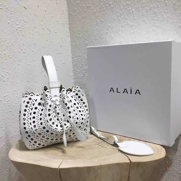 Wholelsale Discount New Alaia White Bucket Bag Tote Handbags