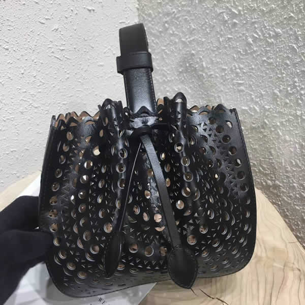 Wholelsale Discount New Alaia Black Bucket Bag Tote Handbags