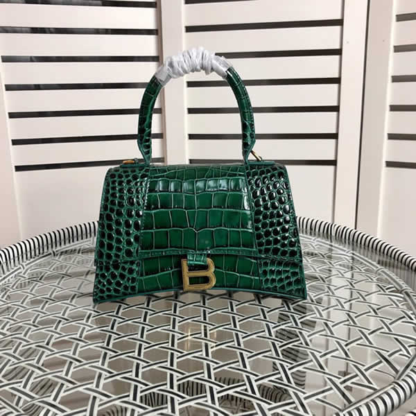 Fake Balenciaga Green Cowhide Crossbody Single Shoulder Bag