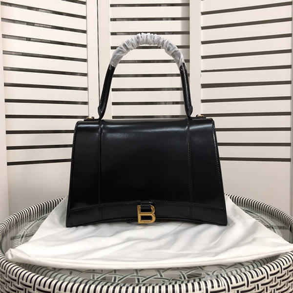 Replica Discount Balenciaga New Fashion Hourglass Black Shoulder Crossbody Bag