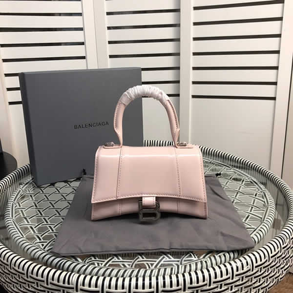 Replica Discount New Balenciaga Fashion Hourglass Pink Shoulder Crossbody Bag