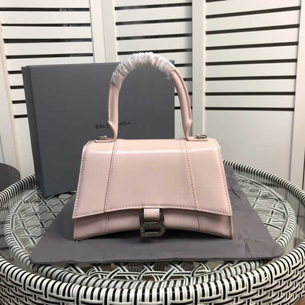 Replica Discount New Fashion Balenciaga Hourglass Pink Shoulder Crossbody Bag