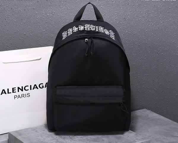 Replica New Balenciaga Black Men Backpack With High Quality