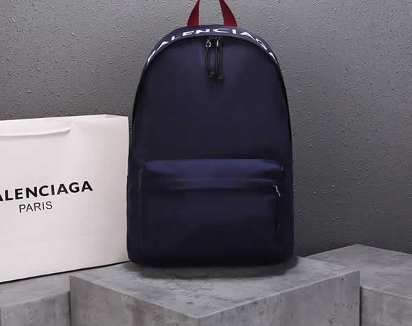 Replica New Balenciaga Black Men Backpack With High Quality