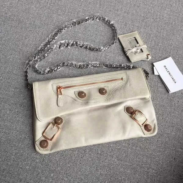 Fake Cheap Balenciaga White Classic Clutch Messenger Bags For Sale