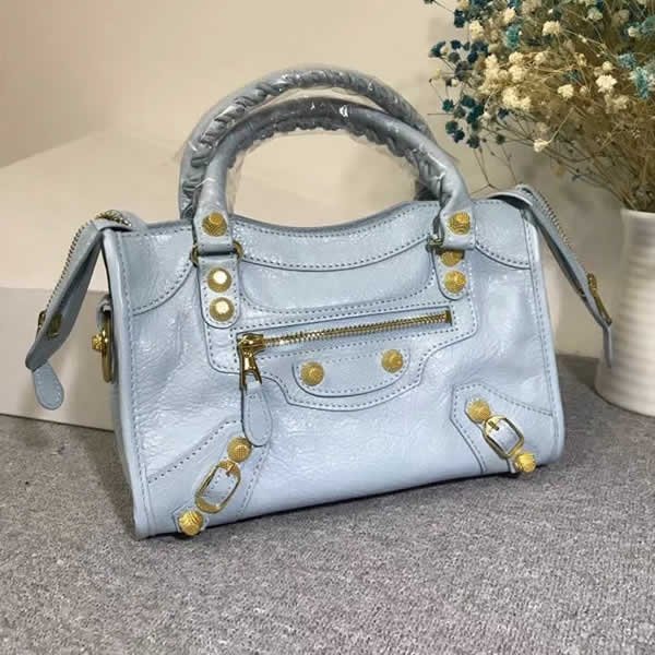 Replica Balenciaga Blue Mini City Motorcycle Bag Classic Bag