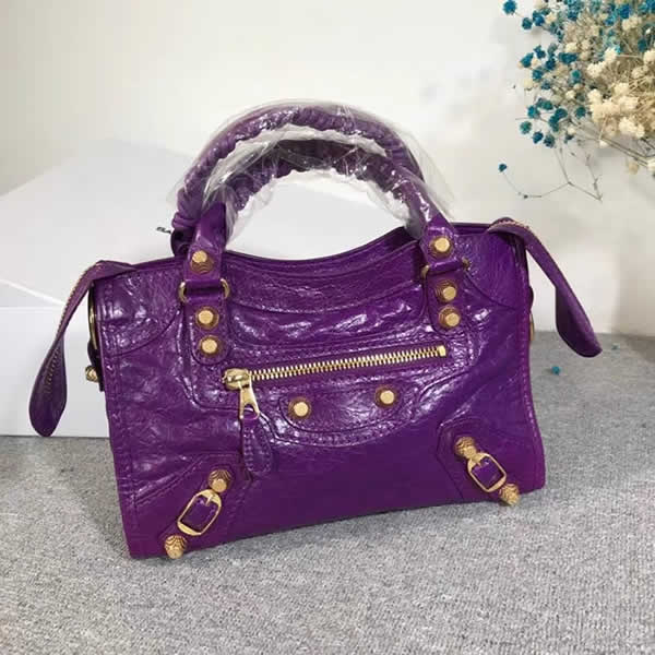 Replica Balenciaga Purple Mini City Motorcycle Bag Classic Bag