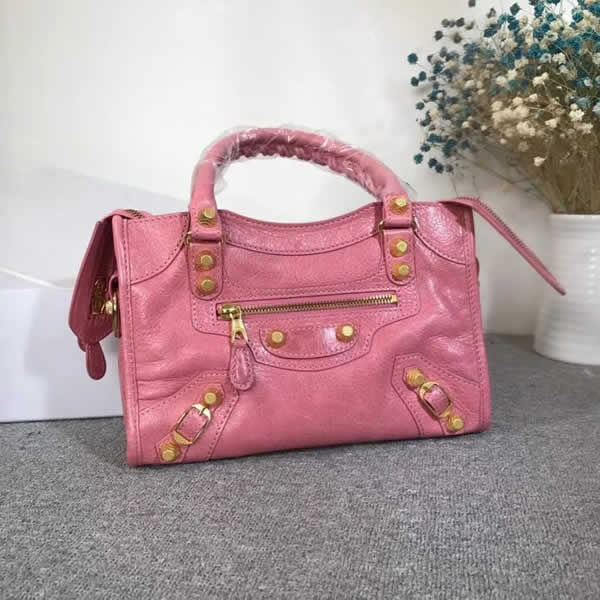 Replica Balenciaga Pink Mini City Motorcycle Bag Classic Bag