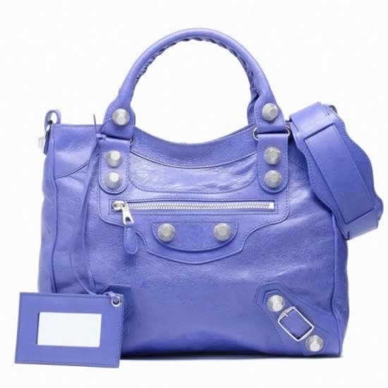 Replica Balenciaga Handbags Giant 21 Silver Velo Bleu Lavande on sale