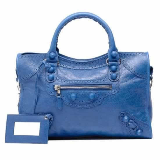 Replica Balenciaga Handbags Giant Brogues City Bleu Cobalt clearance