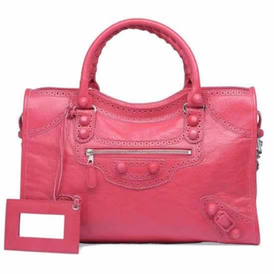 Replica Balenciaga Handbags Giant City Brogues Rose Thulian clearance