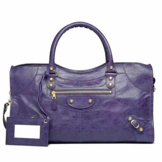 Replica Balenciaga Handbags Giant 12 Gold Part Time Purple discount