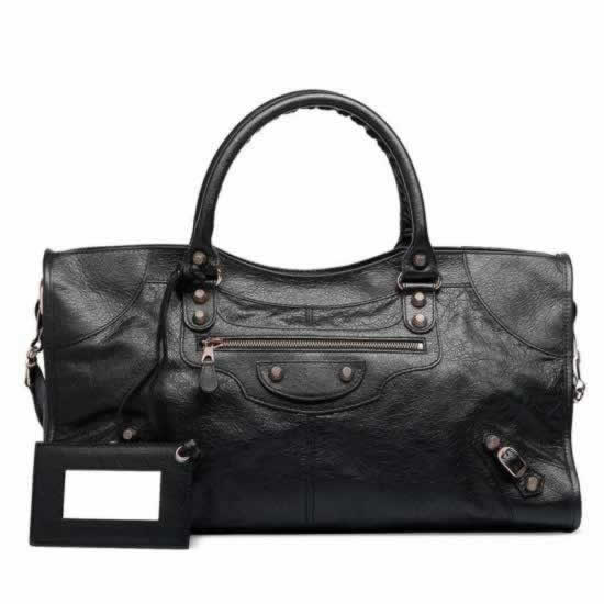 Replica Balenciaga Handbags Giant 12 Rose Gold Part Time Black sell