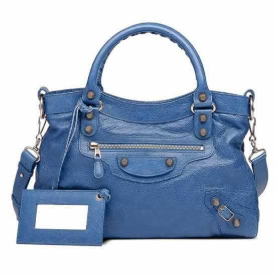 Replica Balenciaga Handbags Giant Rose Gold Town Bleu Cobalt on sale