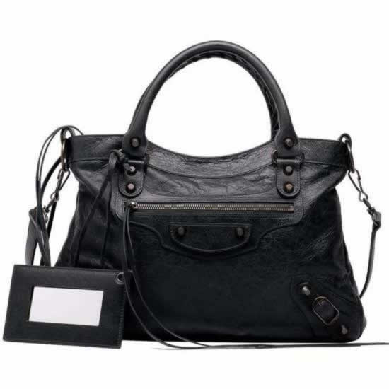 Replica Balenciaga Handbags Town Black