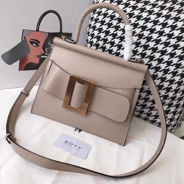 Replica Fashion Khaki Cheap Boyy Shoulder Bags With 1:1 Quality