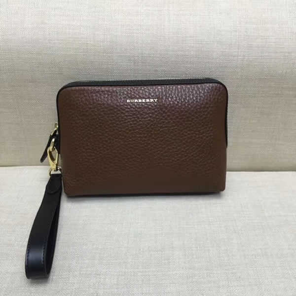 Fake Burberry New Men'S Hand Bags Brown Clutch Bags