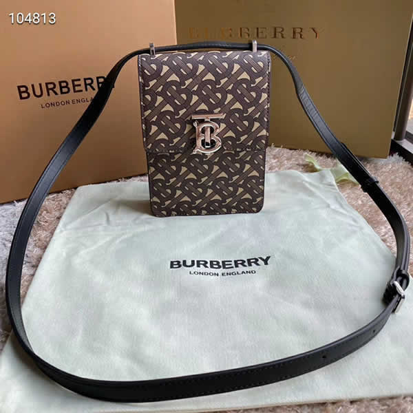 Replica New Burberry Robin Thomas Bur Brown Clutch Bags