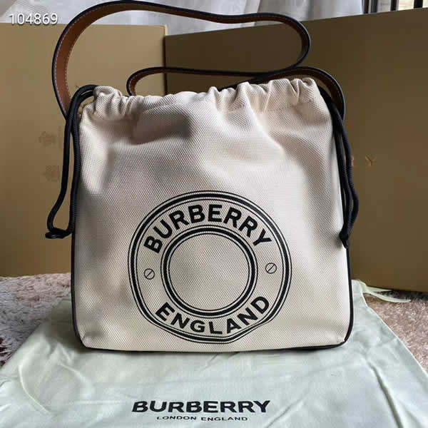 Replica New Burberry Peggy Discount Fashion Off-White Messenger Bag