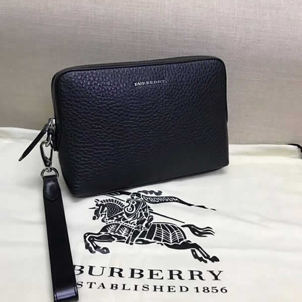 Replica Burberry Discount Men Black Clutch Bags High Quality