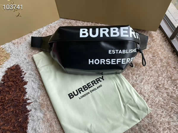 Replica New Burberry Horseferry Discount Fashion Brown Waist Bag