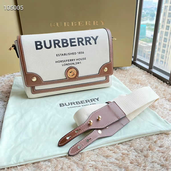 Replica New Burberry Horseferry High Quality Off-White Messenger Bag