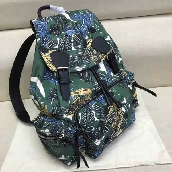 Fashion Cheap Fake New Burberry Dark Green Computer Bag Backpack