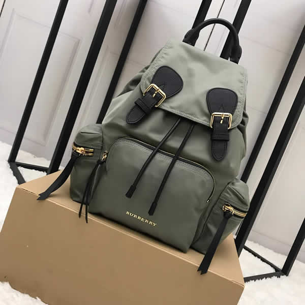 Fashion New Discount Burberry Green The Rucksack Military Backpack With 1:1 Quality