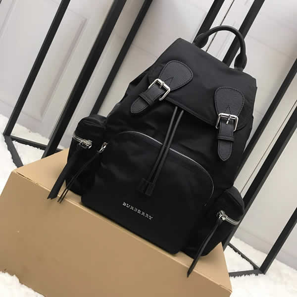 Fashion New Discount Burberry Black The Rucksack Military Backpack With 1:1 Quality