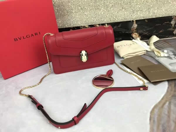 Replica Bvlgari Serpenti Forever Glossy Red Pure Copper Hardware 38102