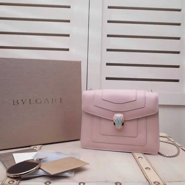 New Cheap Bvlgari Serpenti Forever Pink Shoulder Crossbody Bag